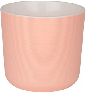 Лион Розово- белый пластиковый горшок с вкладкой 3л.